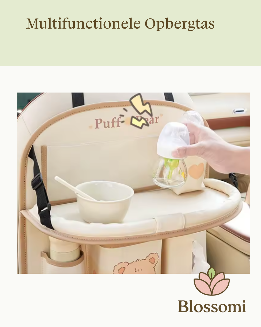 Blossomi  Auto Opbergtas met Tafel & Houder