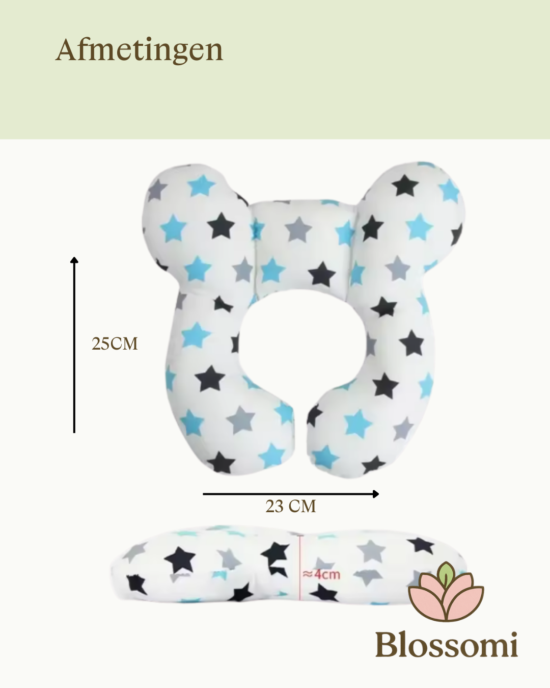 Blossomi Ergonomisch Baby Reiskussen