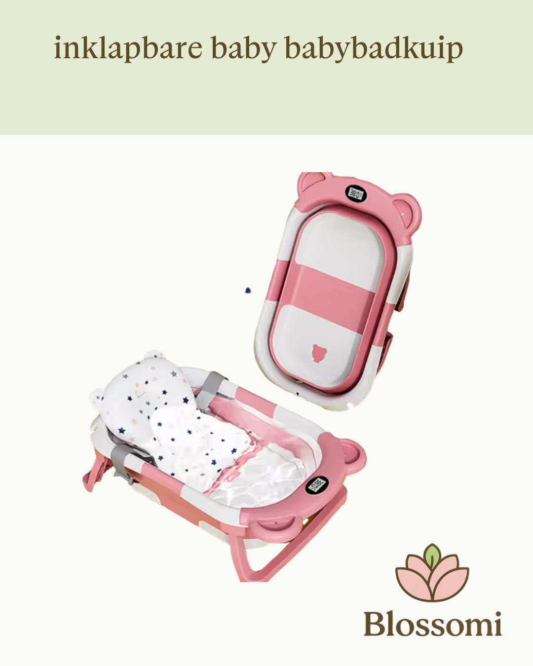 Blossomi Opvouwbaar Babybadje met Temperatuurmeter