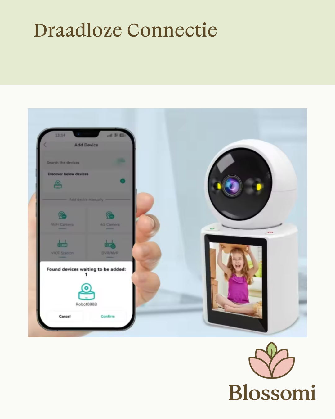 Blossomi Babyfoon met Camera 128GB