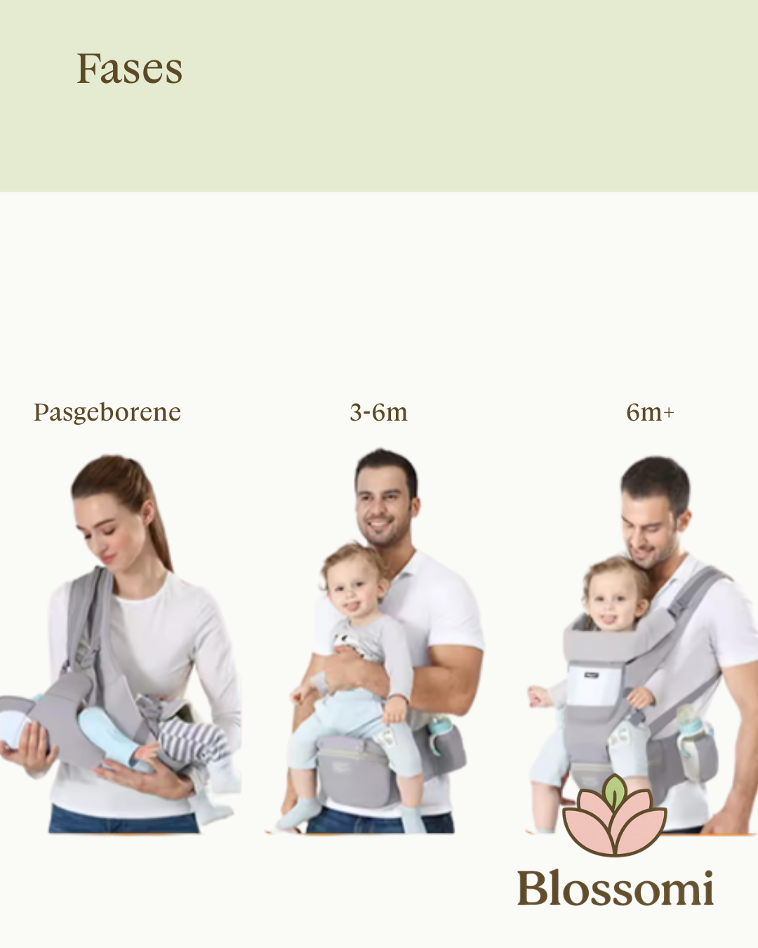 Blossomi Ergonomische Baby Draagzak met Heupzit