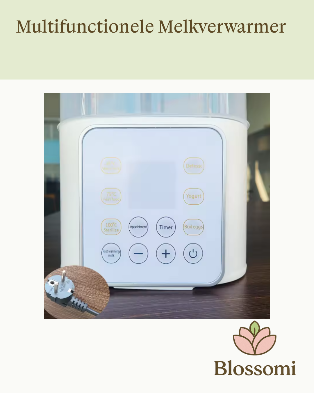 Blossomi Babyflessenwarmer met USB & Sterilisatie - 4-in-1